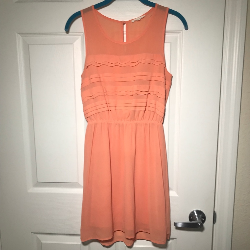 Coral summer dress